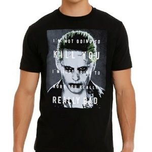 NWT Hot topic Joker shirt suicide squad DC…